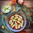 conchiglioni petits pois sauce tomate