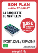 Barquette de Myrtilles
