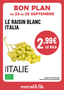 Raisin blanc Italia